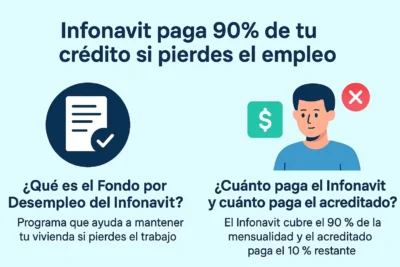 Infonavit cubre el 90% de la mensualidad del crédito hipotecario si pierdes el empleo